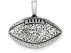 FJC Finejewelers Sterling Silver Antiqued Football Pendant Necklace - Chain Included