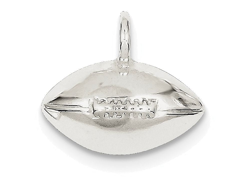 FJC Finejewelers Sterling Silver Football Pendant Necklace - Chain Included