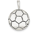 FJC Finejewelers Sterling Silver Antiqued Soccer Ball Pendant Necklace - Chain Included