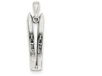 FJC Finejewelers Sterling Silver Antiqued Ski's Charm