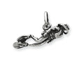 FJC Finejewelers Sterling Silver Antiqued Scuba Diver Charm