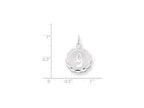 FJC Finejewelers Sterling Silver Brocaded Initial G Charm