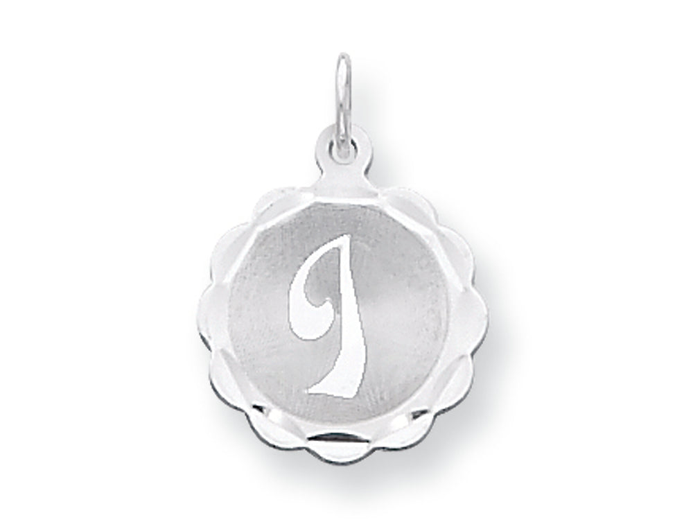 FJC Finejewelers Sterling Silver Brocaded Initial I Charm