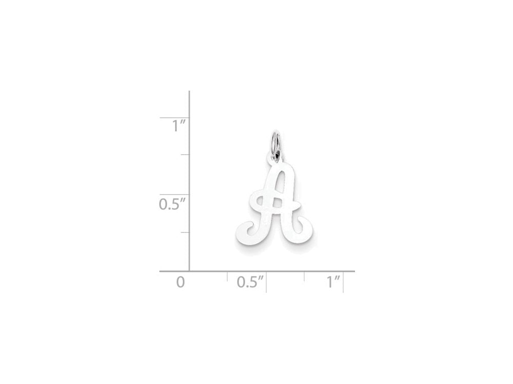 FJC Finejewelers Sterling Silver Stamped Initial A Charm