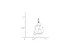 FJC Finejewelers Sterling Silver Stamped Initial B Charm