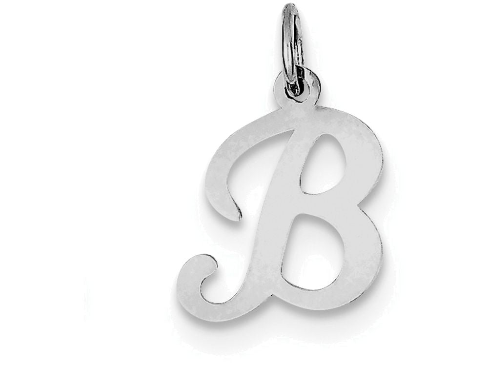 FJC Finejewelers Sterling Silver Stamped Initial B Charm