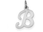 FJC Finejewelers Sterling Silver Stamped Initial B Charm