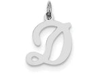 FJC Finejewelers Sterling Silver Stamped Initial D Charm