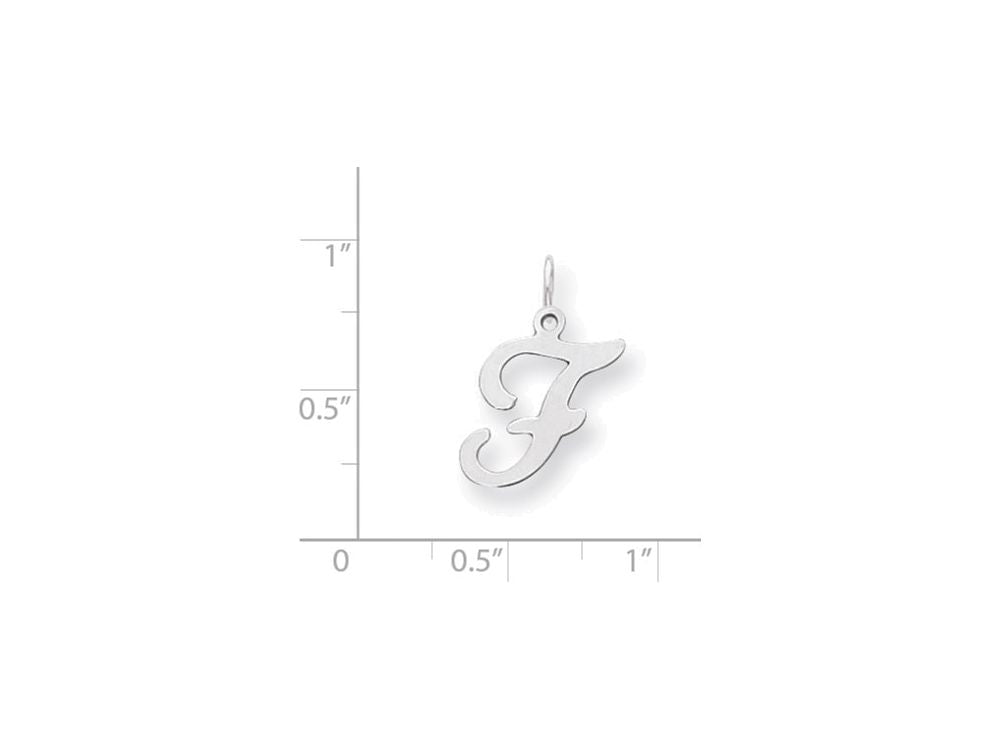 FJC Finejewelers Sterling Silver Stamped Initial F Charm