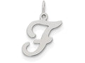FJC Finejewelers Sterling Silver Stamped Initial F Charm