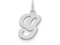 FJC Finejewelers Sterling Silver Stamped Initial G Charm