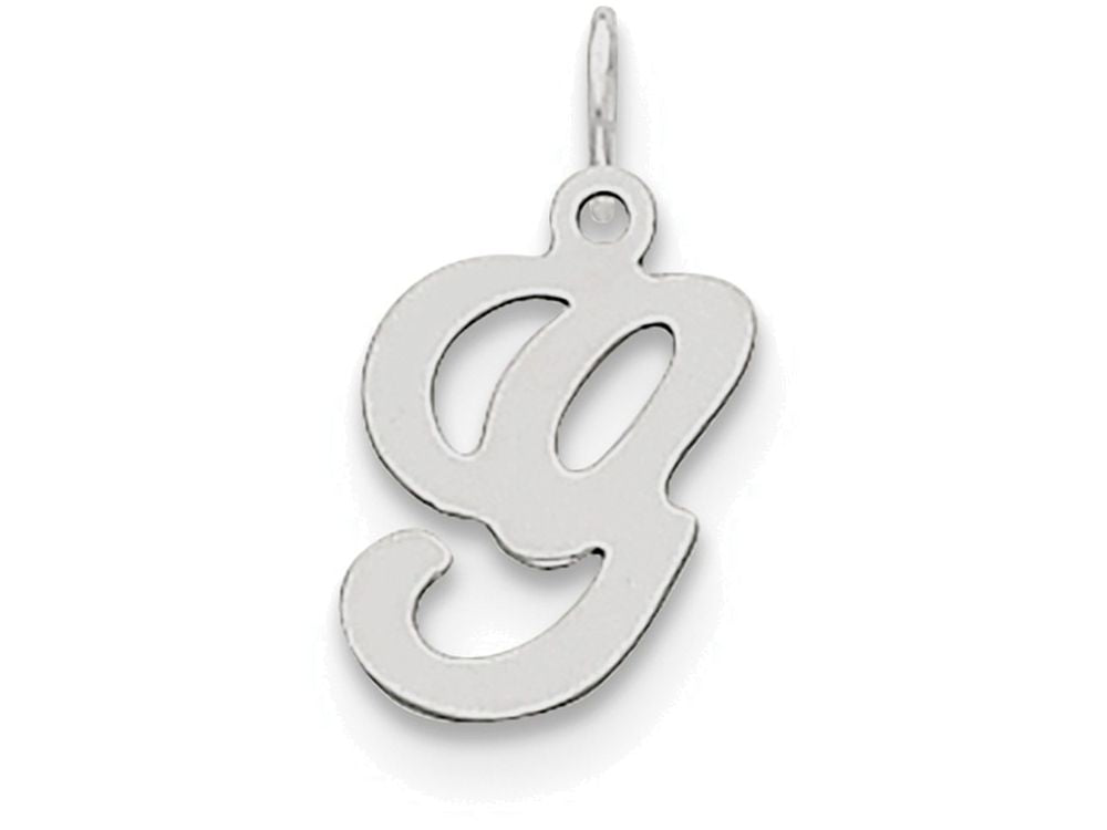 FJC Finejewelers Sterling Silver Stamped Initial G Charm