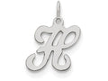 FJC Finejewelers Sterling Silver Stamped Initial H Charm