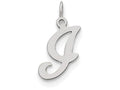 FJC Finejewelers Sterling Silver Stamped Initial I Charm