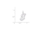 FJC Finejewelers Sterling Silver Stamped Initial J Charm