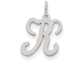 FJC Finejewelers Sterling Silver Stamped Initial K Charm