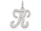 FJC Finejewelers Sterling Silver Stamped Initial K Charm