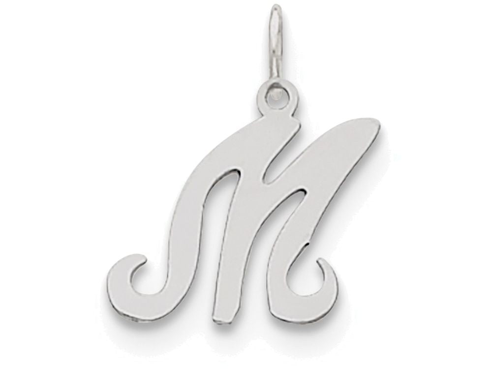 FJC Finejewelers Sterling Silver Stamped Initial M Charm