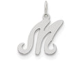 FJC Finejewelers Sterling Silver Stamped Initial M Charm