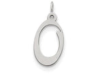 FJC Finejewelers Sterling Silver Stamped Initial O Charm