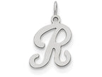 FJC Finejewelers Sterling Silver Stamped Initial R Charm