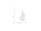 FJC Finejewelers Sterling Silver Stamped Initial S Charm
