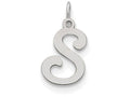 FJC Finejewelers Sterling Silver Stamped Initial S Charm