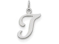 FJC Finejewelers Sterling Silver Stamped Initial T Charm