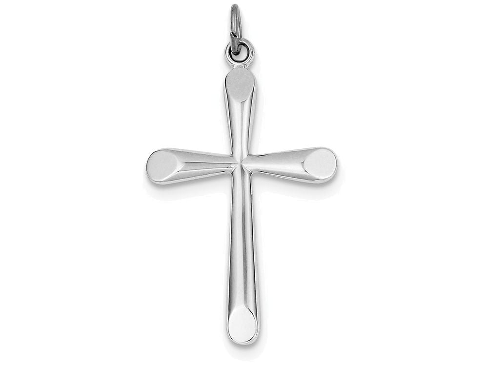 FJC Finejewelers Sterling Silver Polished Cross Pendant Necklace - Chain Included