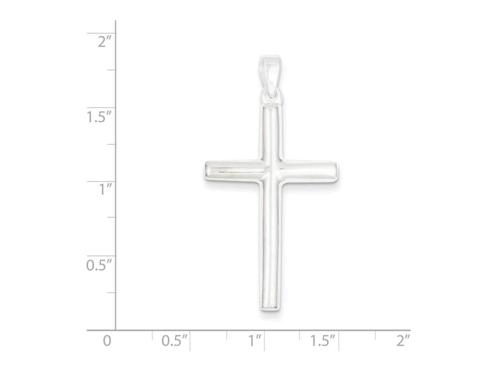 FJC Finejewelers Sterling Silver Cross Pendant Necklace - Chain Included
