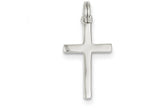 FJC Finejewelers Sterling Silver Polished Cross Pendant Necklace - Chain Included