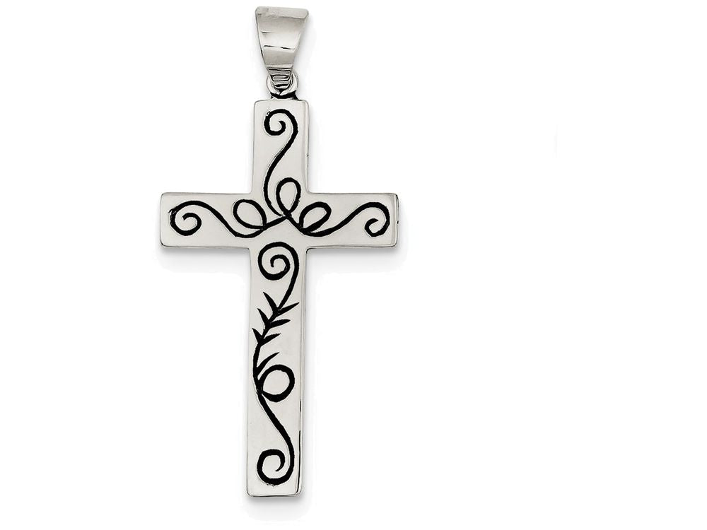 FJC Finejewelers Sterling Silver Latin Cross Pendant Necklace - Chain Included