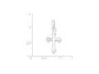 FJC Finejewelers Sterling Silver Budded Cross Pendant Necklace - Chain Included