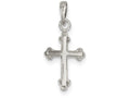 FJC Finejewelers Sterling Silver Budded Cross Pendant Necklace - Chain Included