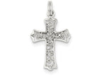 FJC Finejewelers Sterling Silver Filigree Cross Charm