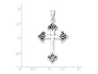 FJC Finejewelers Sterling Silver Fleur De Lis Cross Pendant Necklace - Chain Included