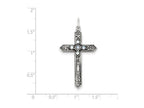 FJC Finejewelers Sterling Silver March Birth Month Cross Pendant Necklace - Chain Included