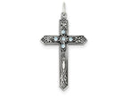 FJC Finejewelers Sterling Silver March Birth Month Cross Pendant Necklace - Chain Included