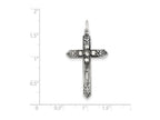 FJC Finejewelers Sterling Silver April Birth Month Cross Pendant Necklace - Chain Included