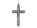 FJC Finejewelers Sterling Silver June Birth Month Cross Pendant Necklace - Chain Included