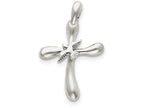 FJC Finejewelers Sterling Silver Dove Cross Pendant Necklace - Chain Included