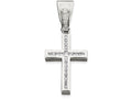 FJC Finejewelers Sterling Silver Cubic Zirconia Cross Pendant Necklace - Chain Included