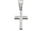 FJC Finejewelers Sterling Silver Cubic Zirconia Cross Pendant Necklace - Chain Included