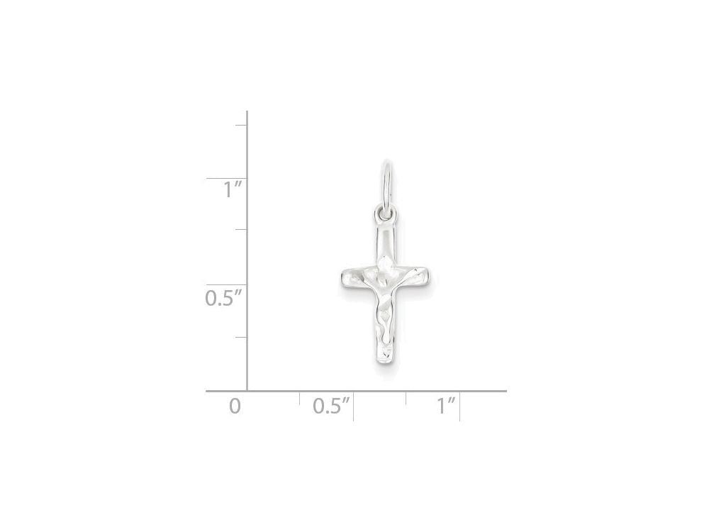 FJC Finejewelers Sterling Silver Small Crucifix Charm