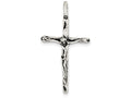 FJC Finejewelers Sterling Silver Antiqued Crucifix Charm