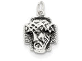 FJC Finejewelers Sterling Silver Antiqued Ecce Homo Medal Pendant Necklace - Chain Included