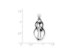 FJC Finejewelers Sterling Silver Antiqued Blessed Mary Charm