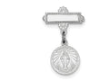FJC Finejewelers Sterling Silver Miraculous Medal Pendant Necklace - Chain Included Pin
