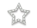 FJC Finejewelers Sterling Silver Cubic Zirconia Star Pendant Necklace - Chain Included