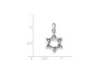 FJC Finejewelers Sterling Silver Antiqued Star Of David Charm